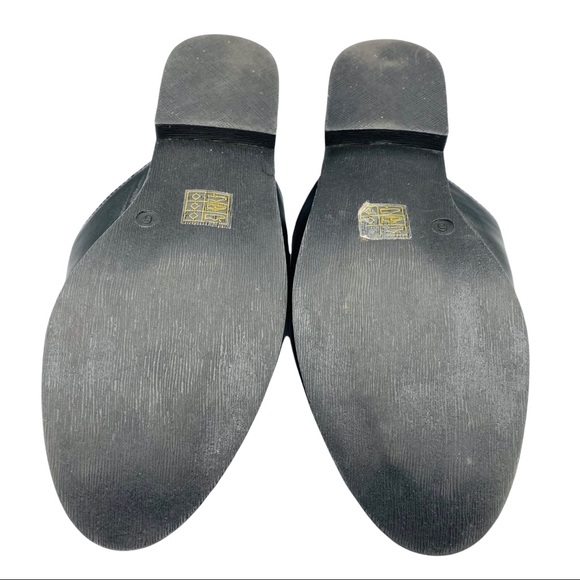 ASOS Truffle Black Embroidered Snake Stud Slip On Horse Bit Mule Slides 6 - Picture 9 of 12